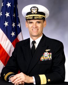 Portrait of US Navy Rear Admiral (lower half) Thomas J. Kilcline