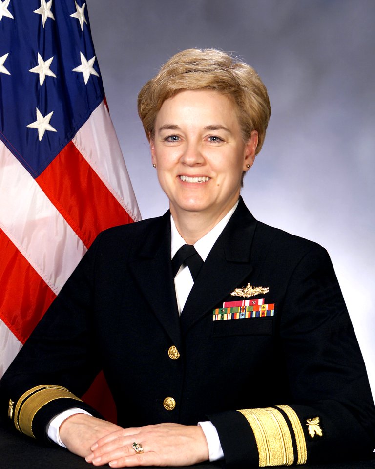 Portrait of US Navy Rear Admiral (upper half) Linda J. Bird