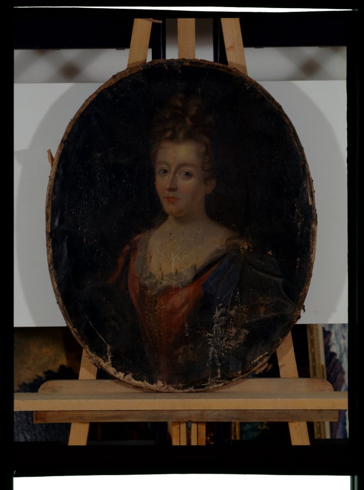 Portrait de dame - anonyme - musée d'art et d'histoire de Saint-Brieuc, DOC 227