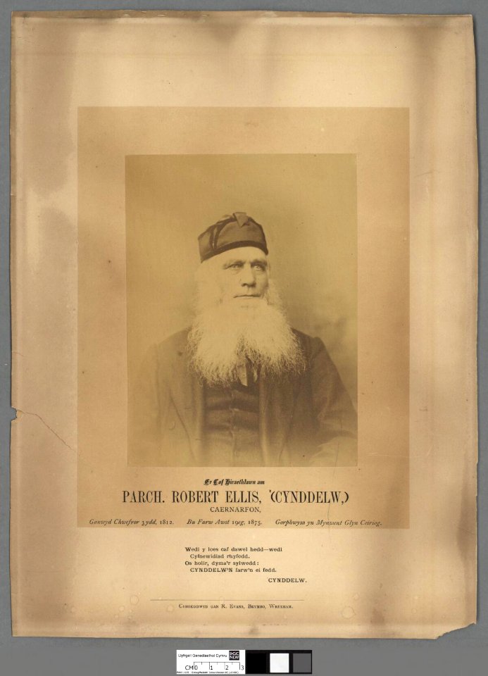 Portrait of Er cof hiraethlawn am Parch. Robert Ellis, (Cynddelw), Caernarfon (4670670)