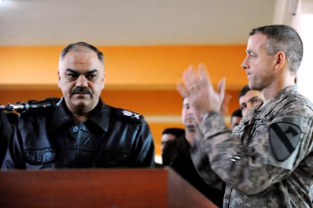 Portrait wall unveiled at Kirkuk Provincial Police Headquarters DVIDS230615