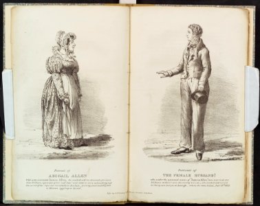 Portraits of Abigail Allen and James Allen (The Female Husband!), 1829 photo
