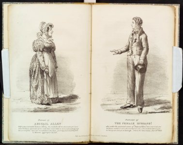 Portraits of Abigail Allen and James Allen (The Female Husband!), 1829