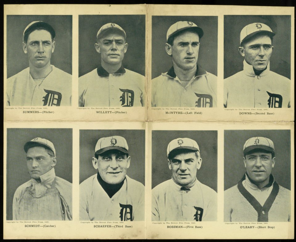 Portraits of Detroit baseball players LCCN2013646032