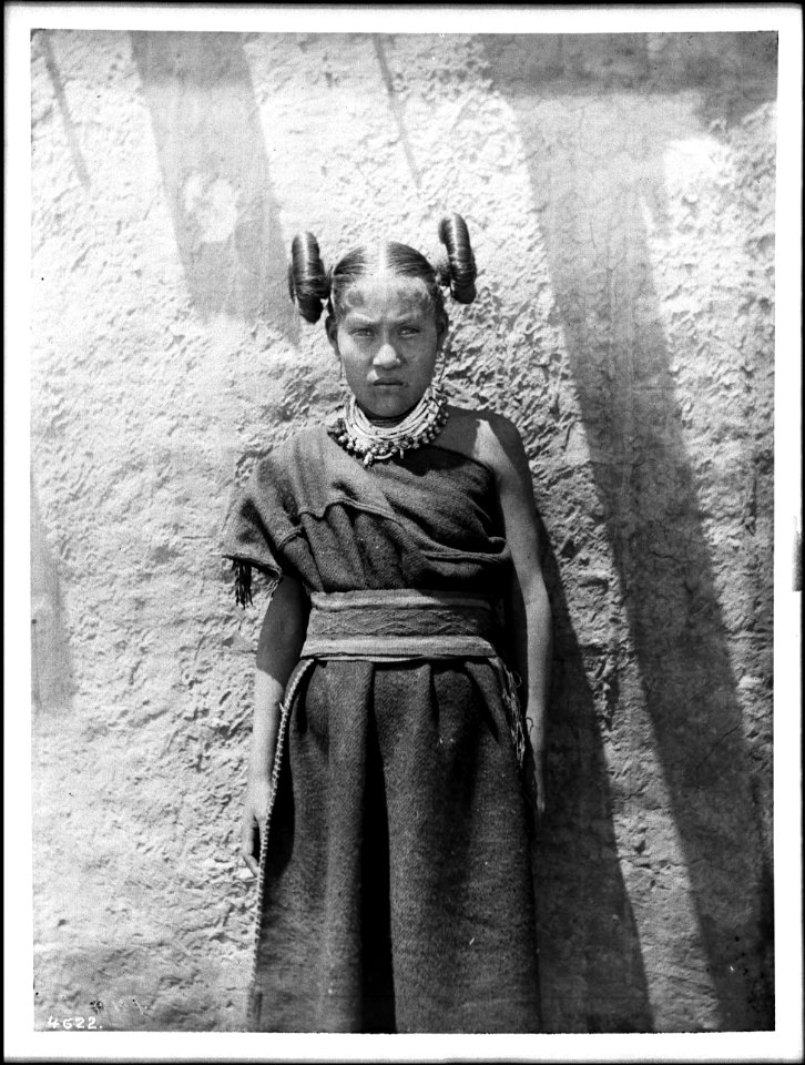 Portrait of a Hopi maiden, Arizona, ca.1898 (CHS-4622)