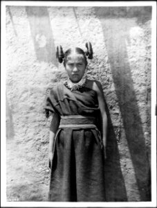 Portrait of a Hopi maiden, Arizona, ca.1898 (CHS-4622)