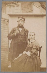 Portret van Gerbrand Kost (1816-1893), houthandelaar, en echtgenote Maria Olie (1820-1891) (max res)