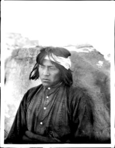 Portrait of a Pueblo Indian boy, Acoma, ca.1900 (CHS-4521)