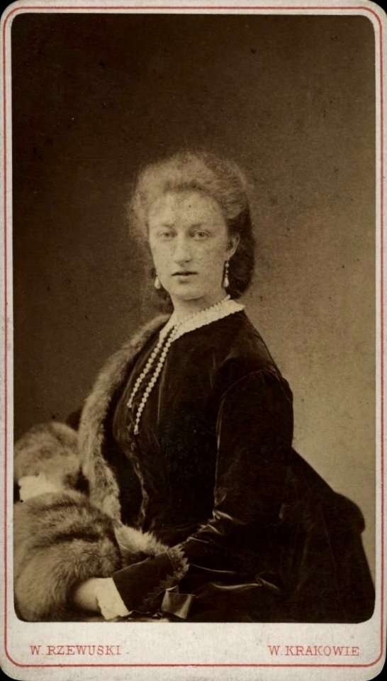 Portret Róży z Branickich Tarnowskiej - Walery Rzewuski