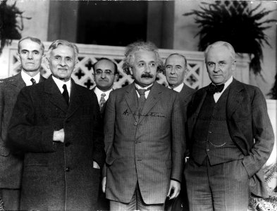 Portrait of Albert Einstein and Others (1879-1955), Physicist photo