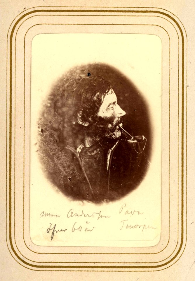Porträtt av Amma Andersson Paval, Tuorpon. Lotten von Düben 1868 - Nordiska Museet - NMA.0033136 1
