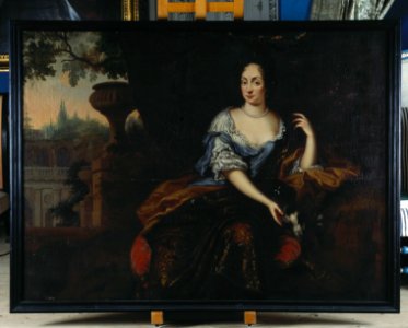 Porträtt av Ehrenstrahl föreställande Eva Horn - Skoklosters slott - 39454