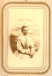 Porträtt av Maria Laestadius. Lotten von Düben 1868 - Nordiska Museet - NMA.0033086 1