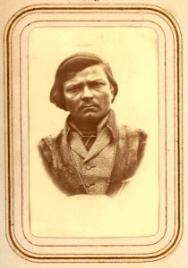 Porträtt av Per Olof Amundsson Länta, Sirkas sameby. Lotten von Düben 1868 - Nordiska Museet - NMA.0033090 1