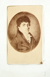 Porträtt på Albrecht Baltzer Wallis, Johanna Kempes pappa - Hallwylska museet - 107581