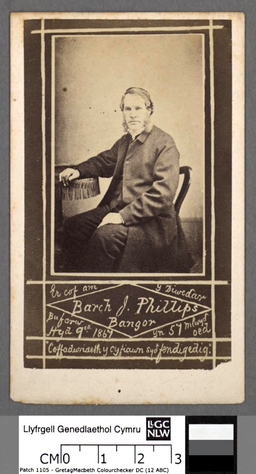 Portrait of Er cof am y diweddar Barch. J. Phillips, Bangor (4670556)