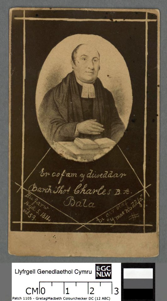 Portrait of Er cof am y diweddar Barch. Thos. Charles B.A. Bala (4674340)