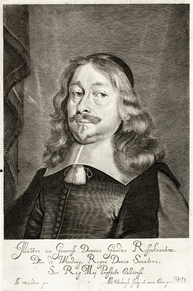 Porträtt av Gunde Rosencrantz till Vindingegård, riksråd (1653), 1650-tal - Skoklosters slott - 99548