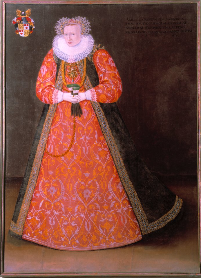 Porträtt. Grevinnan Amalia von Hatzfeldt , död 1628 , g.m. M. Lewenhaupt - Skoklosters slott - 73607