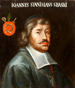 Porträtt föreställande Johann Stanislaus Sbaski, polsk biskop 1688-1697 - Skoklosters slott - 109859
