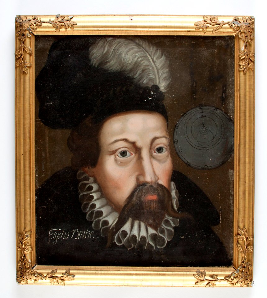 Porträtt på danska 1500-tals astronomen Tycho Brahe. Målat cirka 1650-1750 - Skoklosters slott - 93173