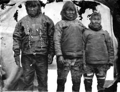 Portrait of three Inuit RMG G04270 photo