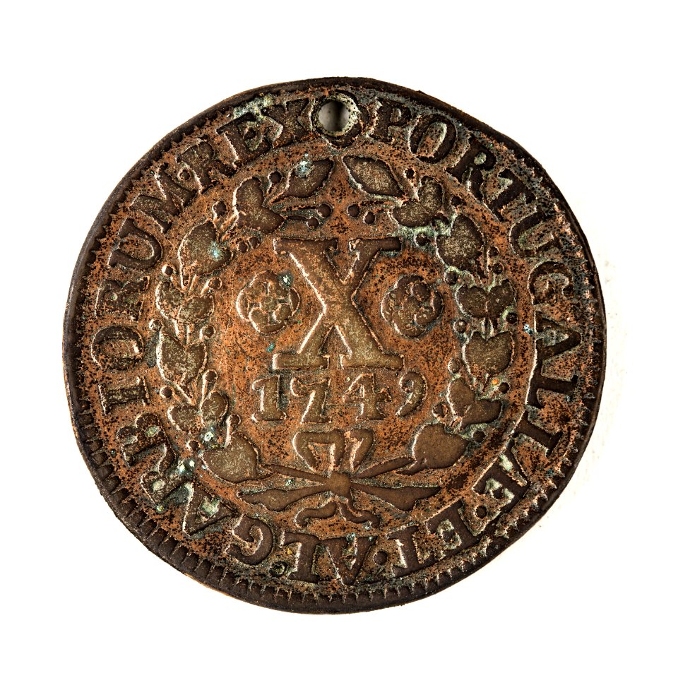 Portugisiskt mynt, 1749 - Skoklosters slott - 109466
