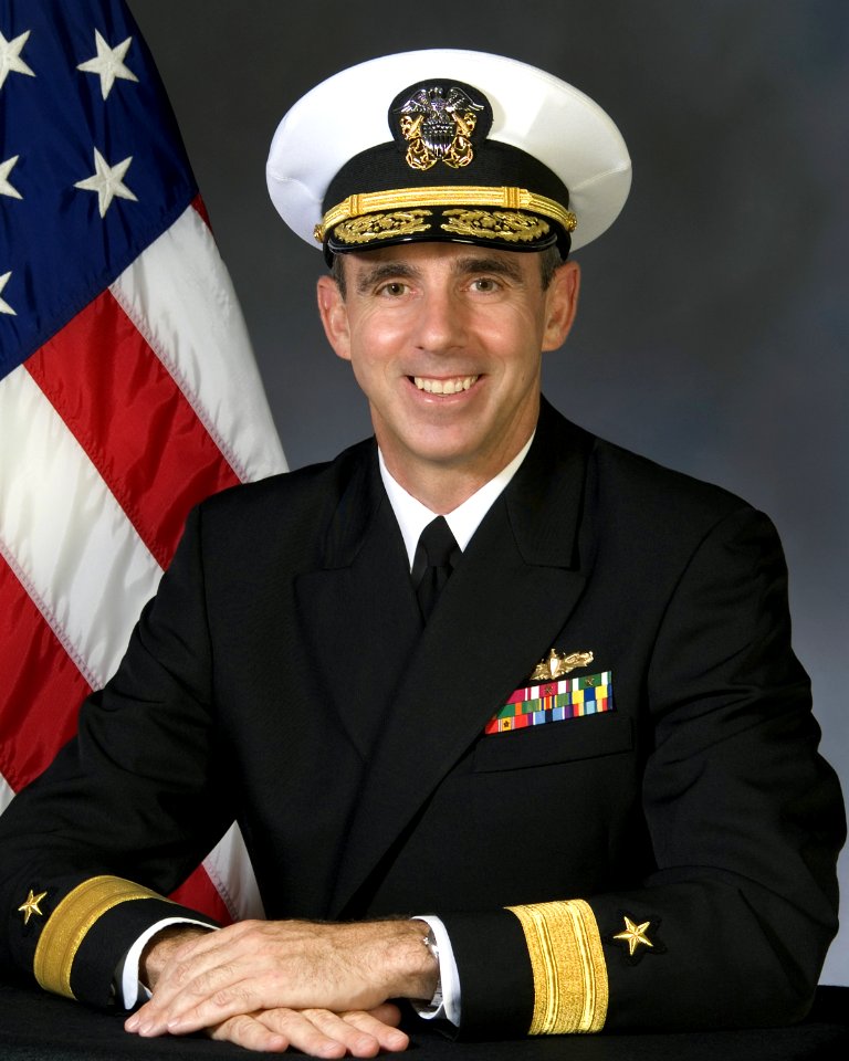 Portrait of US Navy Rear Admiral (lower half) Charles H. Goddard