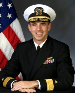 Portrait of US Navy Rear Admiral (lower half) Charles H. Goddard
