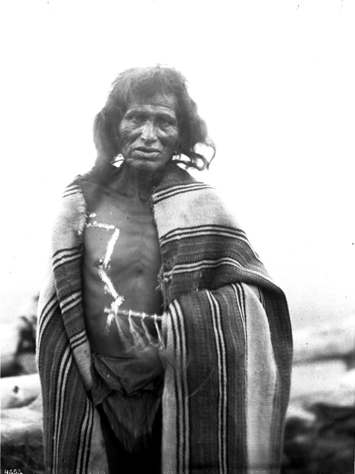 Portrait of Wiki, Chief antelope priest, at the pueblo of Walpi, Arizona, ca.1897-1898 (CHS-4653)