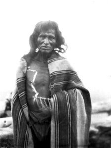 Portrait of Wiki, Chief antelope priest, at the pueblo of Walpi, Arizona, ca.1897-1898 (CHS-4653)