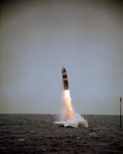 Poseidon C-3 launch from USS Will Rogers (SSBM-659) in 1986