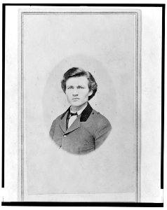 Possibly Adjutant Carl (Charles) Schmitt, Union officer, head-and-shoulders portrait, facing front) - photographed by Godshaw & Mathis, Owensboro, Ky LCCN2003679629