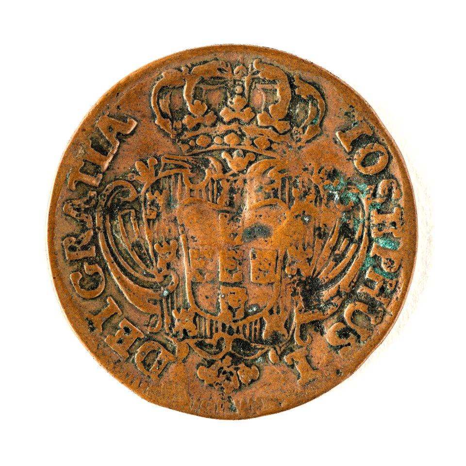 Portugisiskt mynt, 1734 - Skoklosters slott - 109468