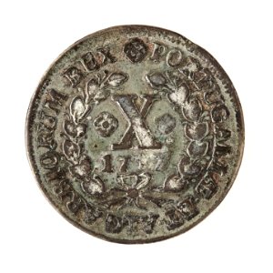 Portugisiskt mynt, 1757 - Skoklosters slott - 109464