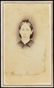 Portrait of Mary Siveter Shriner LCCN2018645016