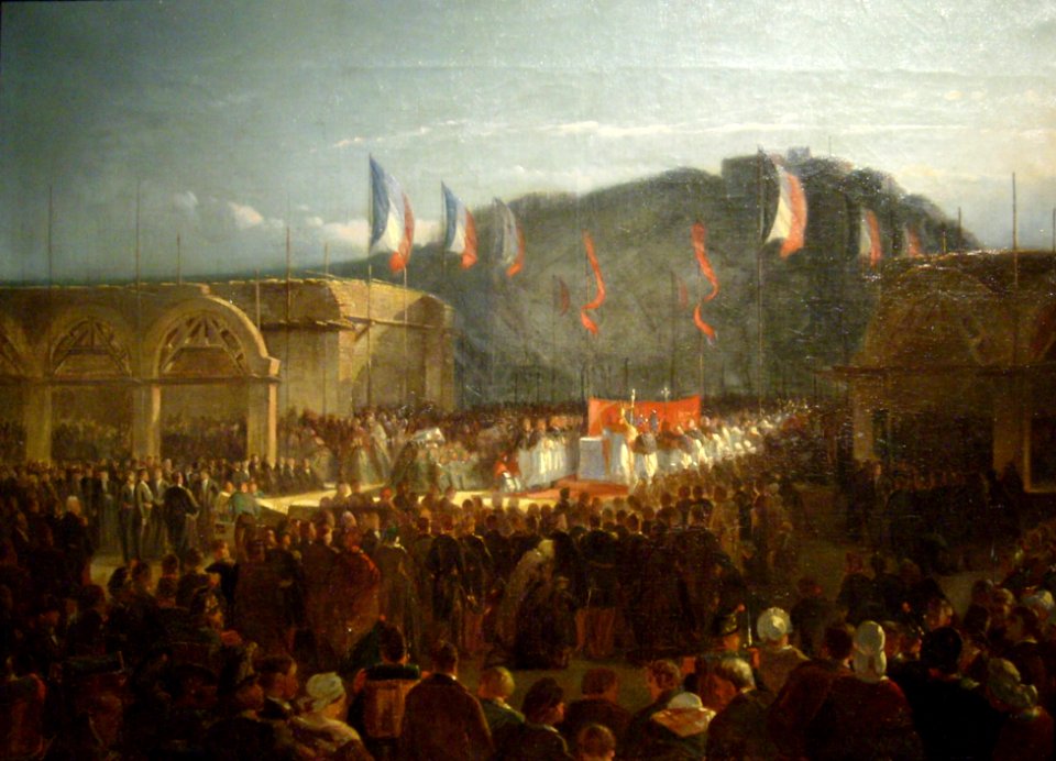 Pose de la première pierre de l'Hôtel-Dieu à Cherbourg, Fréret