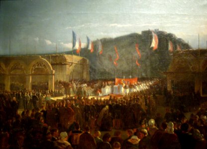 Pose de la première pierre de l'Hôtel-Dieu à Cherbourg, Fréret
