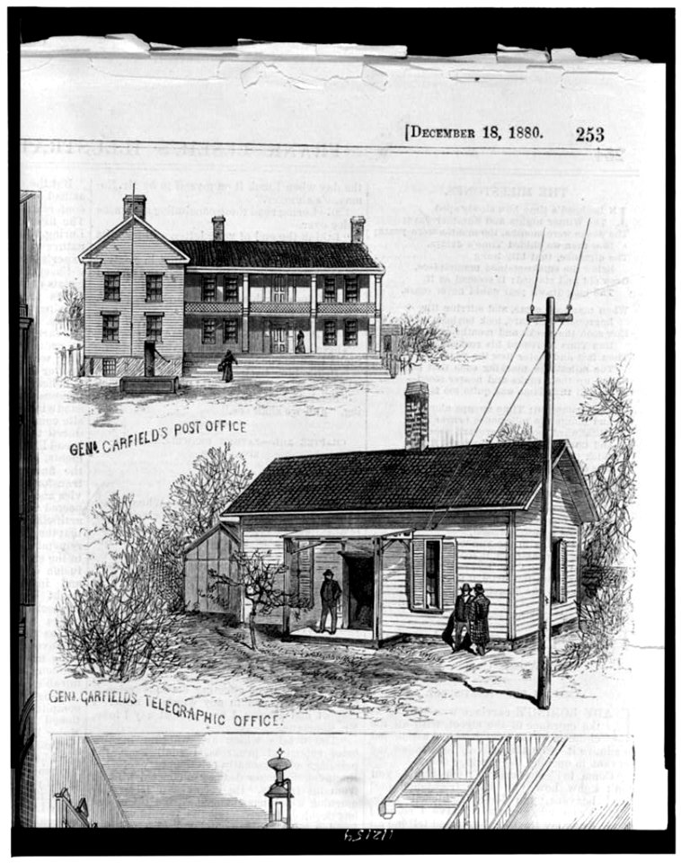 Post office and telegraphic office of James A. Garfield, at Mentor, Ohio LCCN94515498