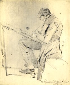 Portret van Joannes Rijnbout (1846) door Pieter van Loon