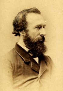 Portretfoto (detail carte de visite) van J.H. Egenberger uit 1868