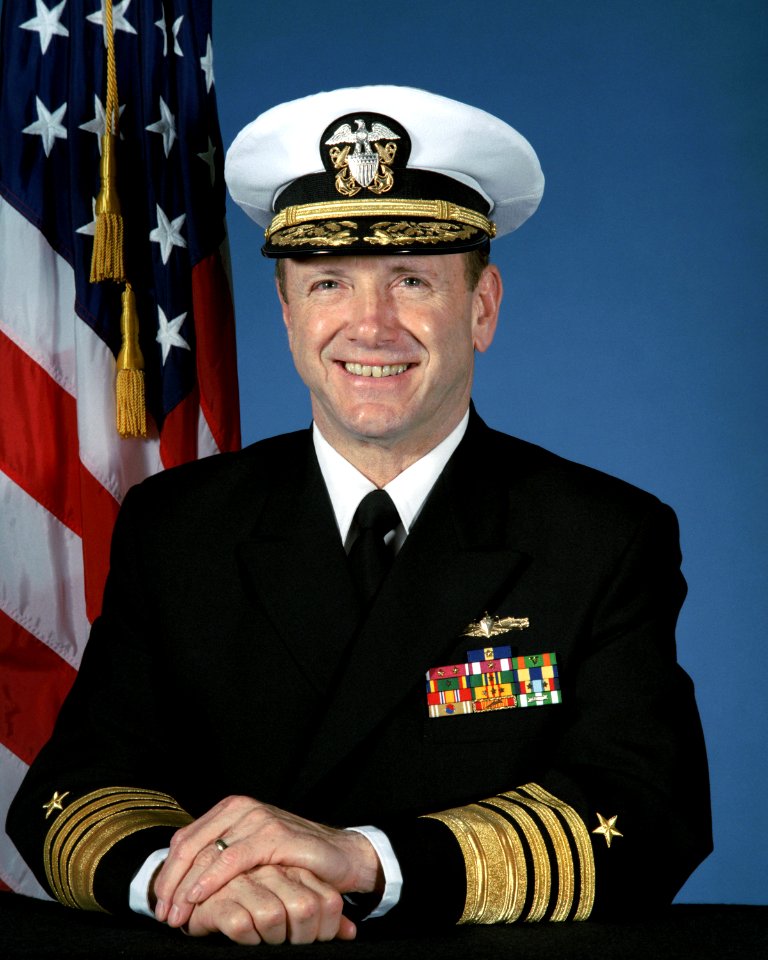 Portrait of US Navy (USN) Admiral (ADM) David E. Jeremiah (covered)