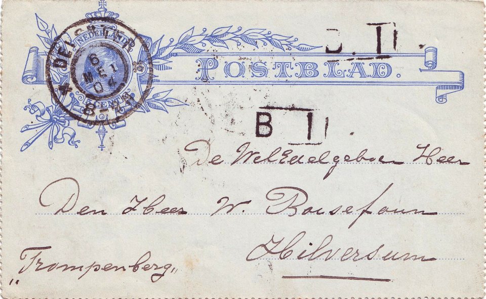 Postblad Deventer-Hilversum