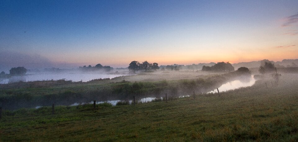 Early morning sunrise bank photo