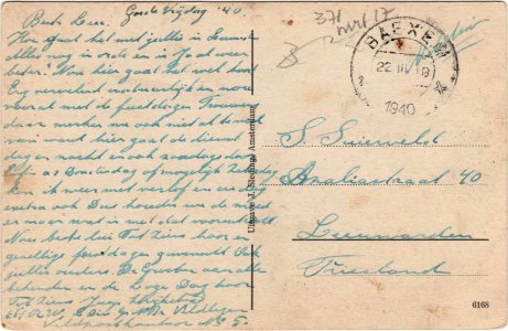 Postcard no 6168 Roermond - Maasbrug (verso)