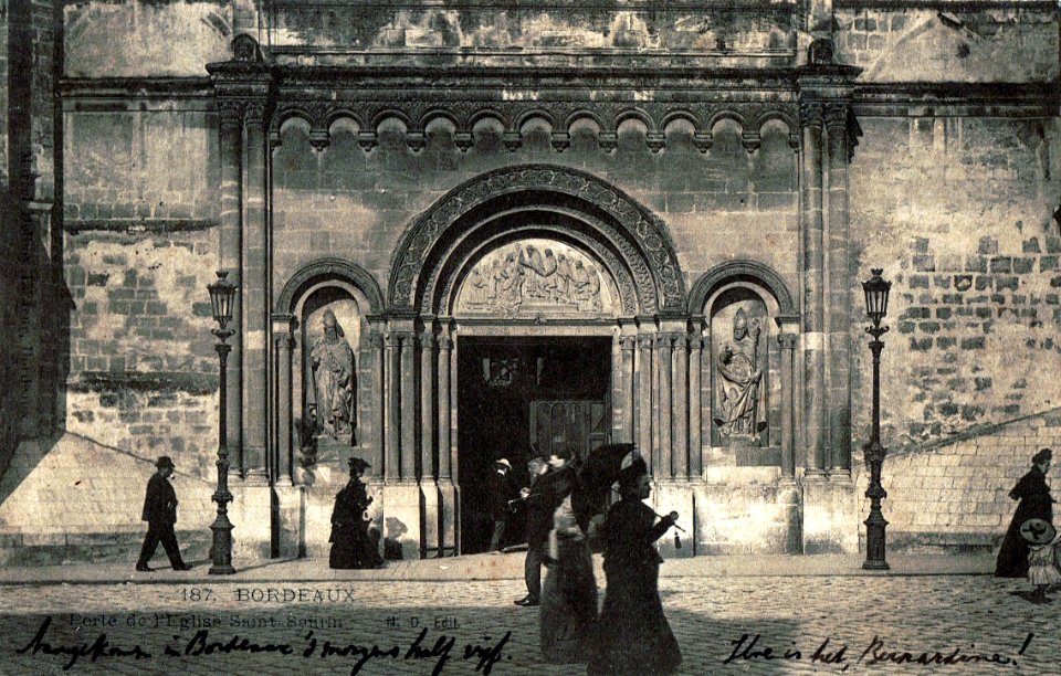 Postcard of Bordeaux published in or before 1905