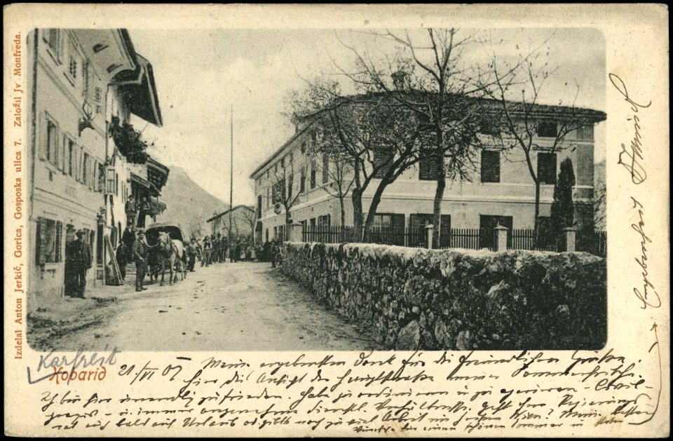 Postcard of Kobarid 1902