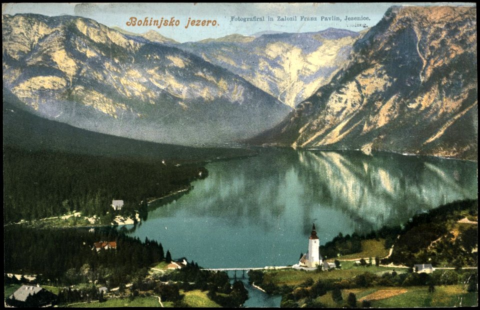 Postcard of Lake Bohinj (8)