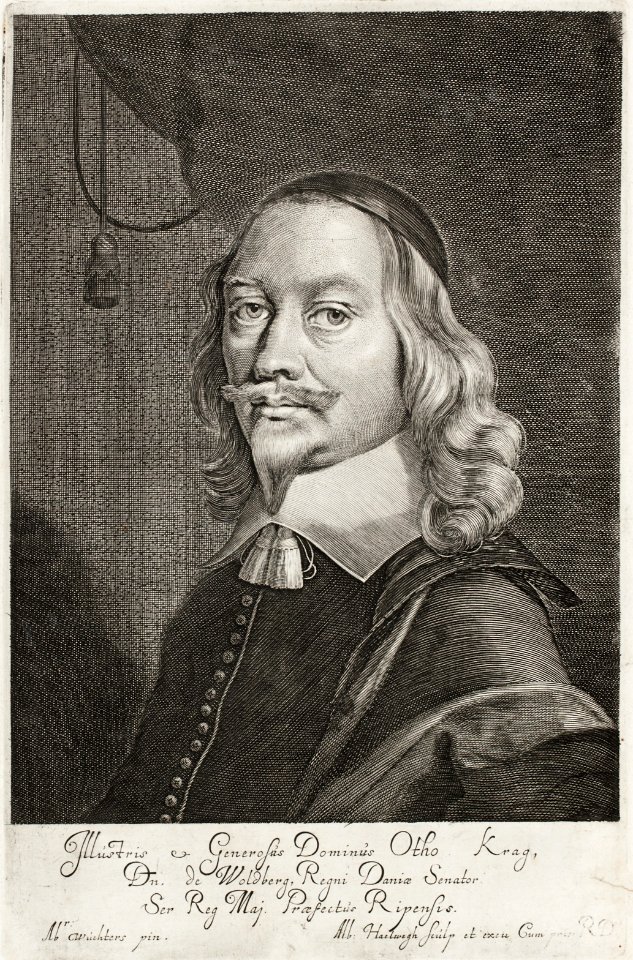Porträtt av Otto Krag till Voldbjerg, riksråd (1653) - Skoklosters slott - 99566