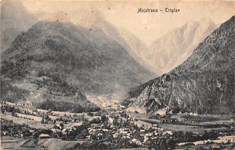 Postcard of Mojstrana - Triglav 1921